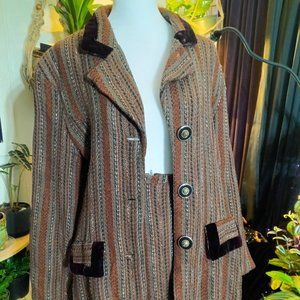 2pc. Oversized jacket and mini skirt